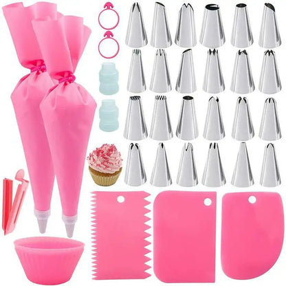 Frosting Piping Kit for Baking with Pastry Bags and Tips