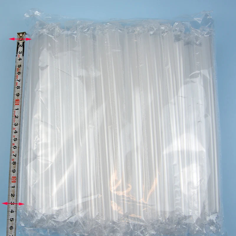 100pcs 7" Individually Wrapped Thick Plastic Straws