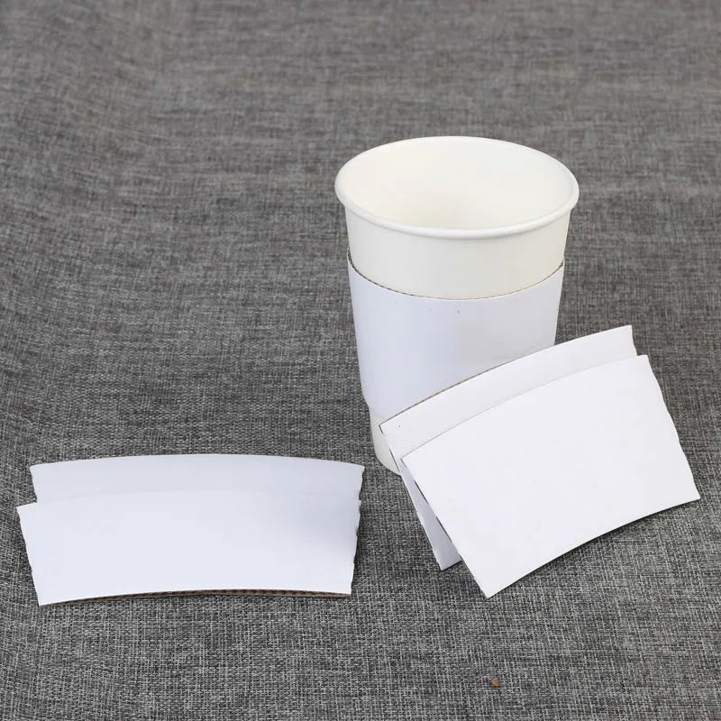 100 PCS Disposable Coffee Cup Sleeves | Customizable