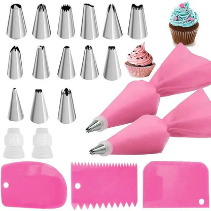 Frosting Piping Kit for Baking with Pastry Bags and Tips