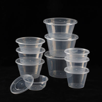 Disposable Transparent Plastic Takeaway Containers with Lid - Variety