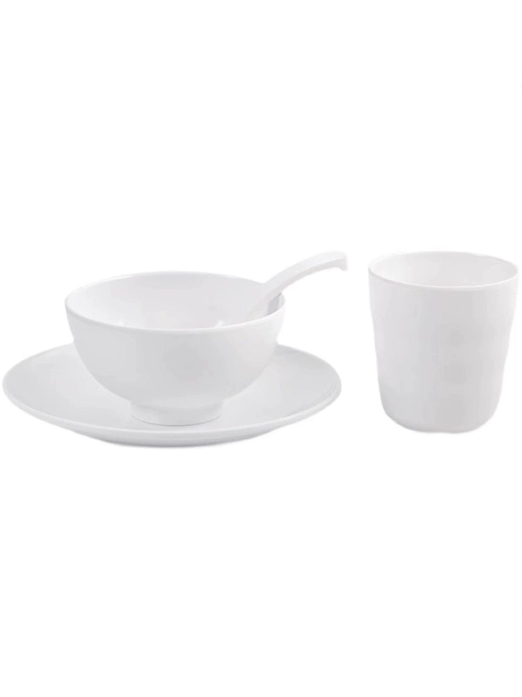 10-Piece White Commercial Dinnerware Set