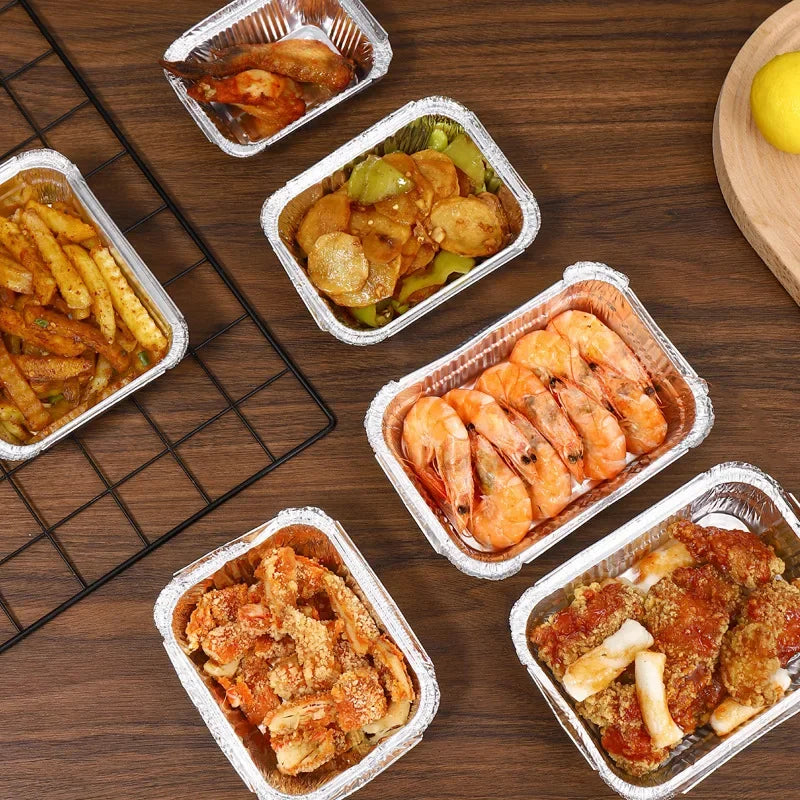 10PCS Disposable Aluminum Takeout Pan