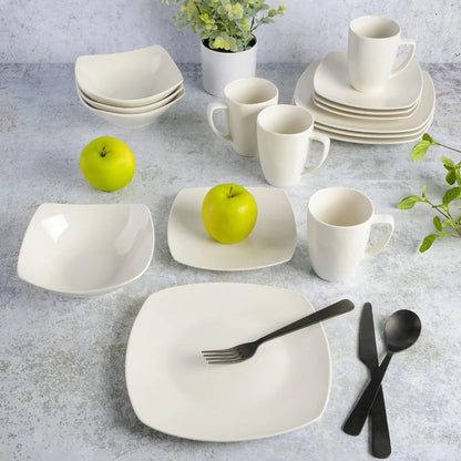 Ceramic Dinnerware Set | Chip & Scratch Resistant