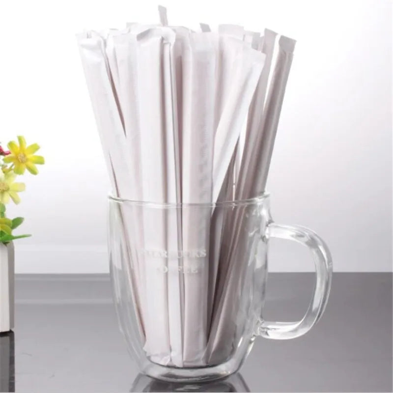 100Pcs Disposable Wooden Beverage Stirrers