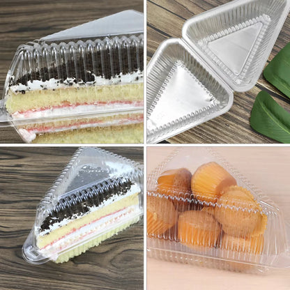 100pcs/150Pcs Cake & Pie Slice Container