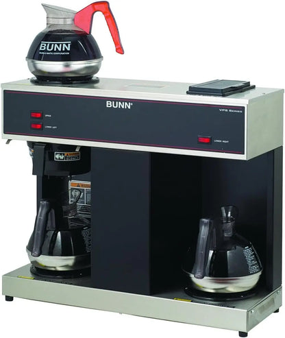 BUNN VPS 12-Cup Commercial Coffee Brewer, with 3 Warming Stations