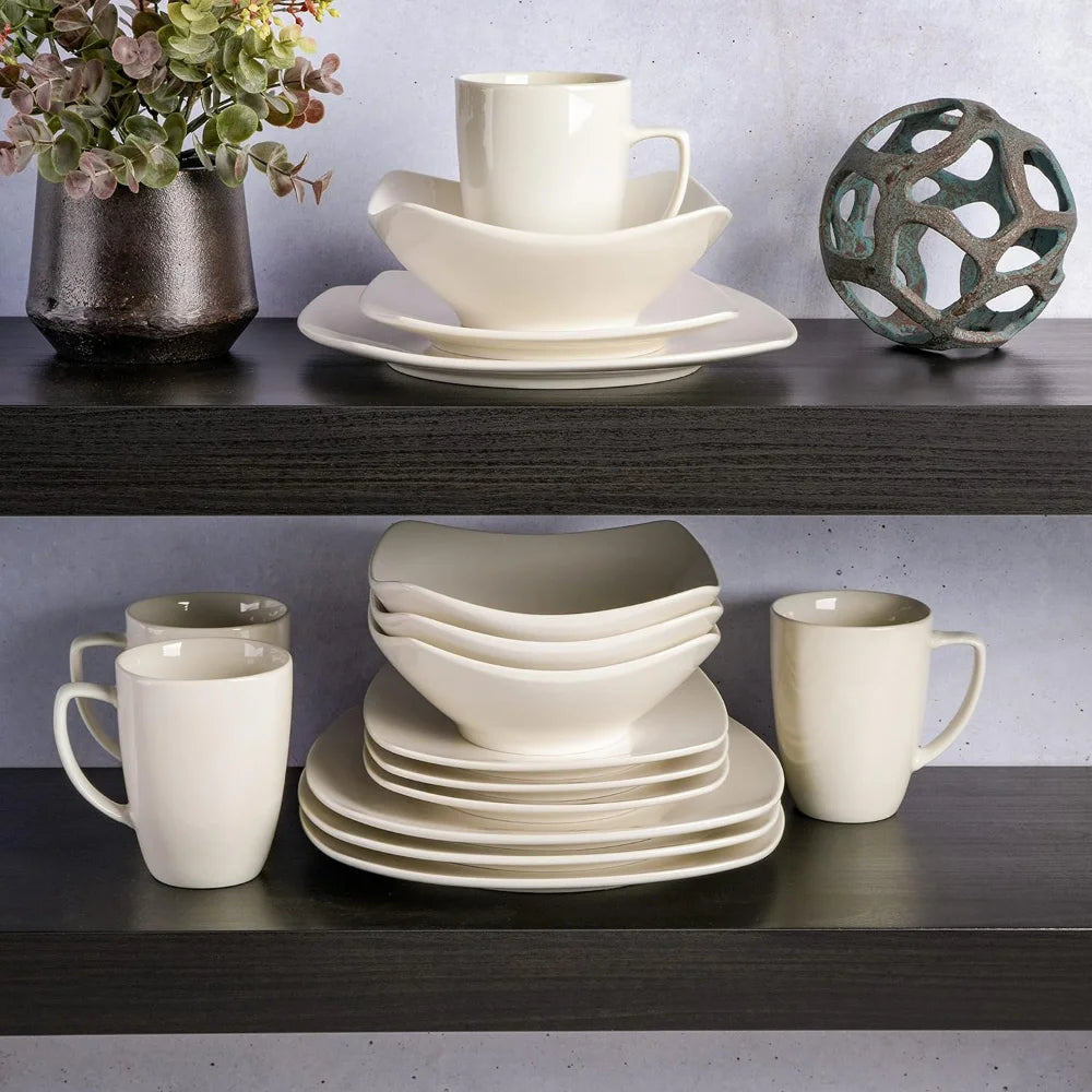 Ceramic Dinnerware Set | Chip & Scratch Resistant