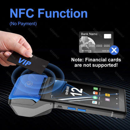 Smart Handheld POS Terminal | Mobile Android System with 58mm Thermal Printer