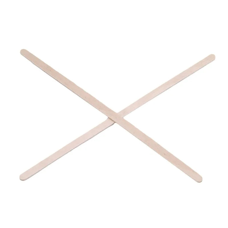 100Pcs Disposable Wooden Beverage Stirrers